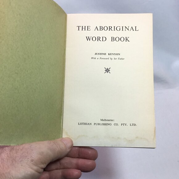 The Aboriginal Word Book By Justine Kenyon 1968 - Picture 3 of 7